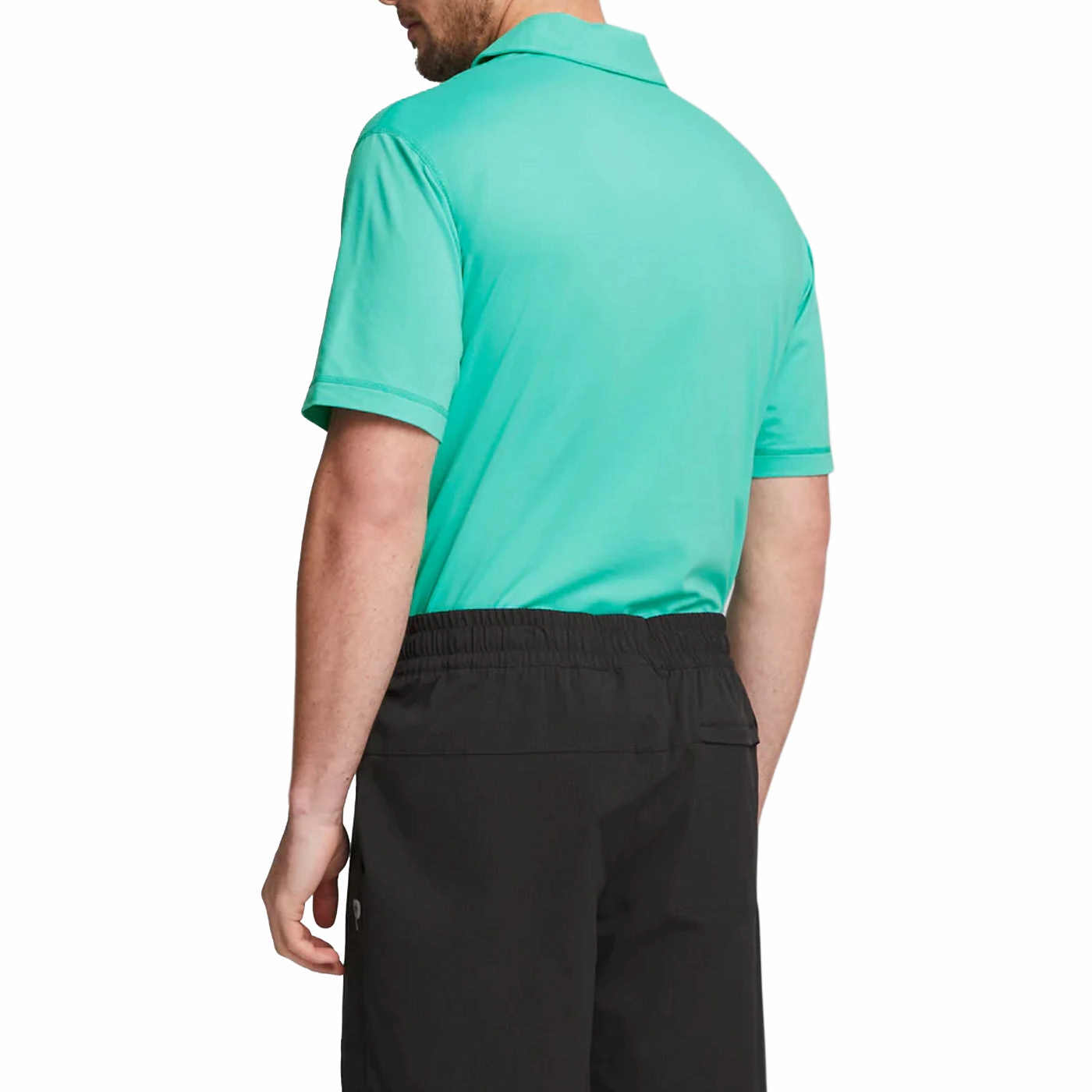 Breathable Cotton Blend PreShrunk Cotton Blend Puma x PTC Golf Polo Shirt - Aqua Green