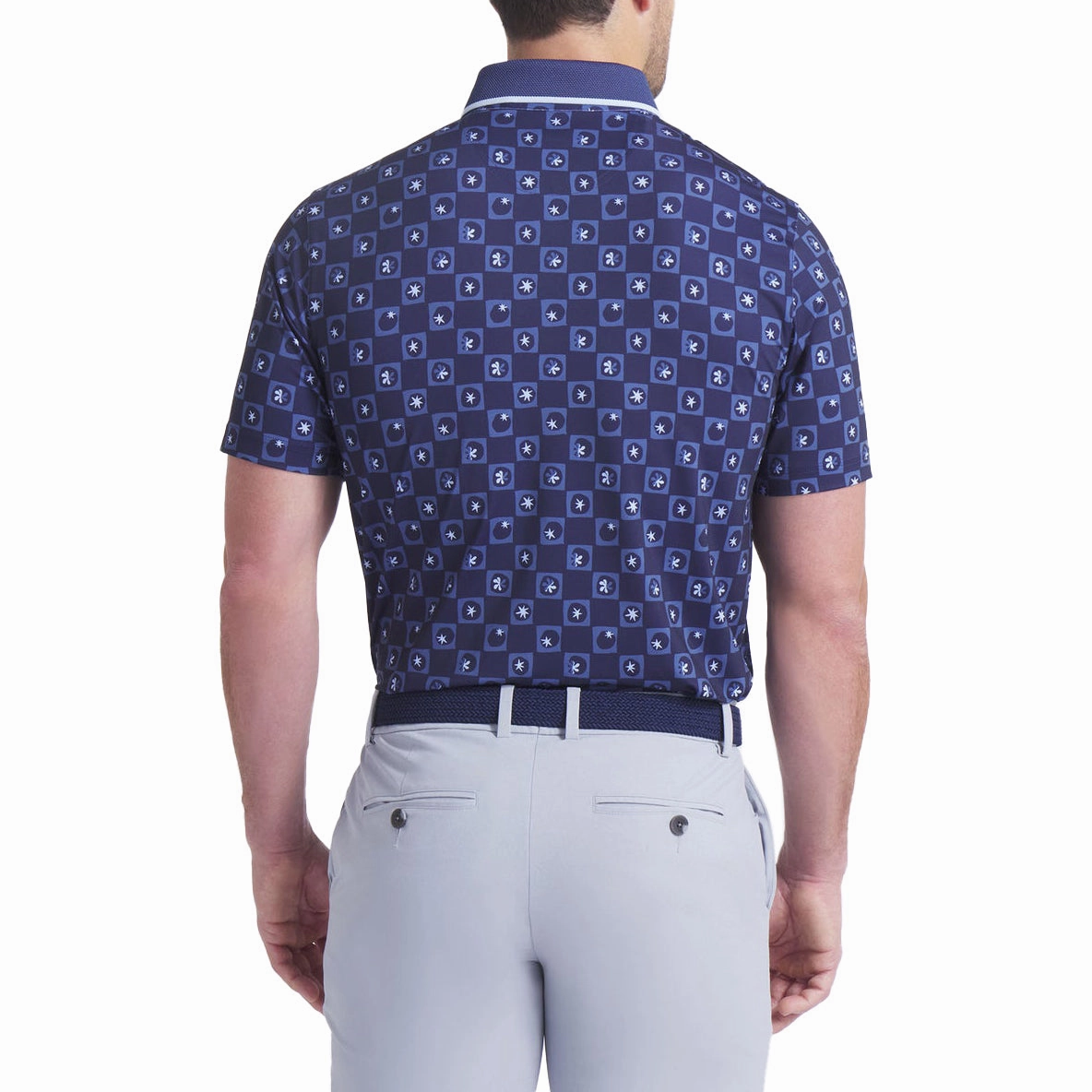 Puma x PTC Micro Golf Polo Shirt - Deep Navy Optimal Airflow Texture QuickDry Technology