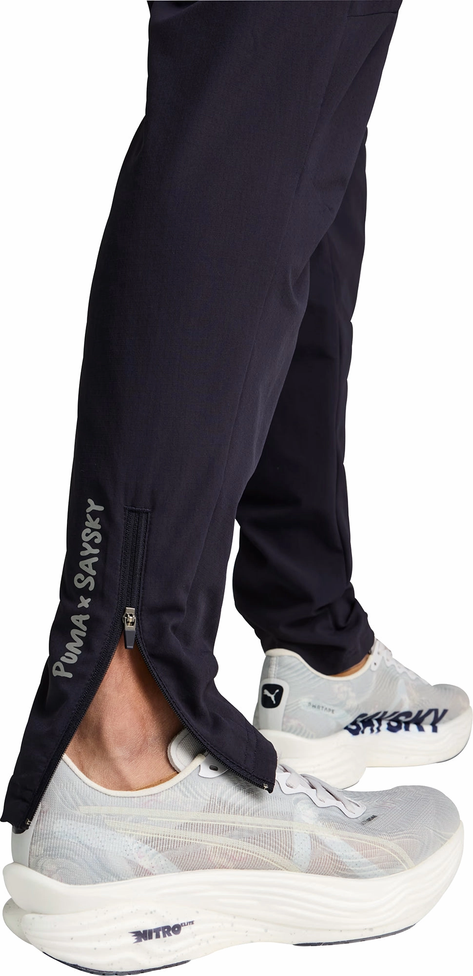 QuickDryTech Puma X SAYSKY Mens Running Pants - Blue