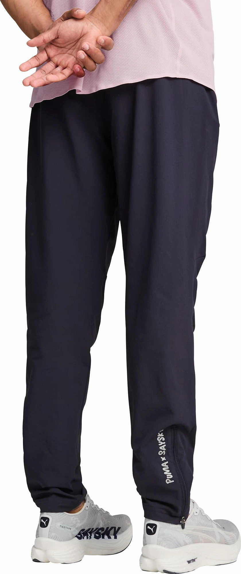 Puma X SAYSKY Mens Running Pants - Blue ElasticCuffs
