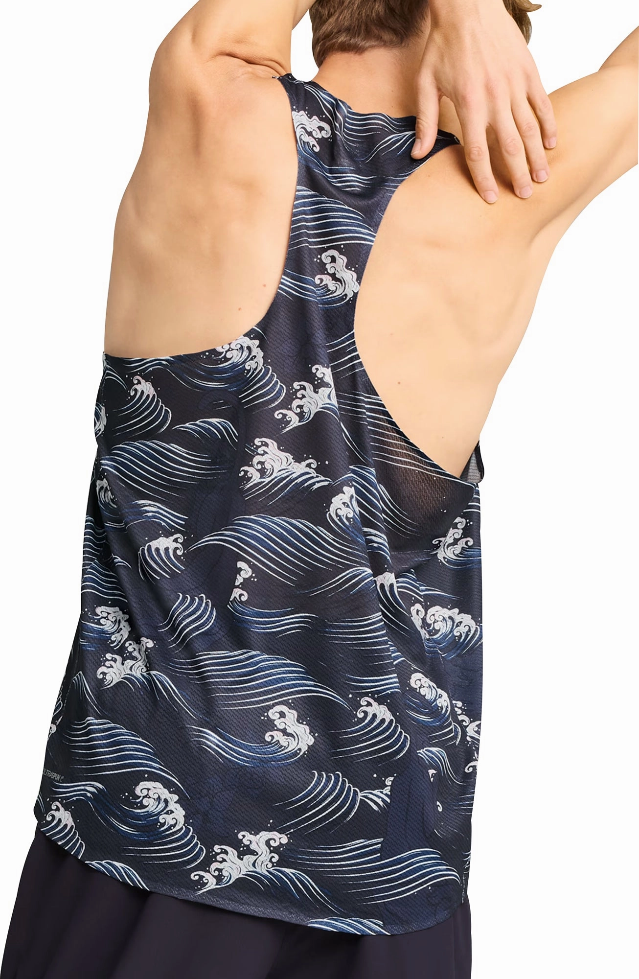 Puma X SAYSKY Mens Running Vest - Blue irregular Thermo Regulating Fabric
