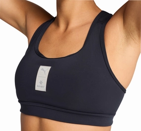 ReflectiveAccents Sleeveless Puma X SAYSKY Womens Running Sports Bra - Blue
