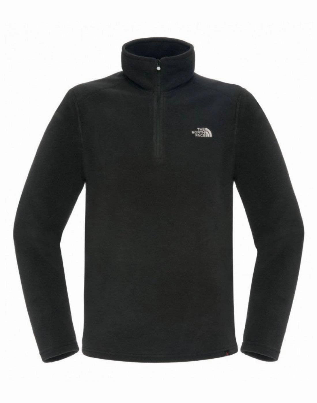 Pure Core Prince Core The North Face Men's 100 Glacier 1/4 Zip Fleece | BLACK