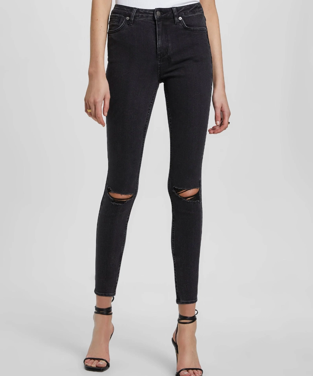 Ksubi Hi N Wasted Hell Cat Ripped Jeans (Black) NonSlip Grips RipstopFabric