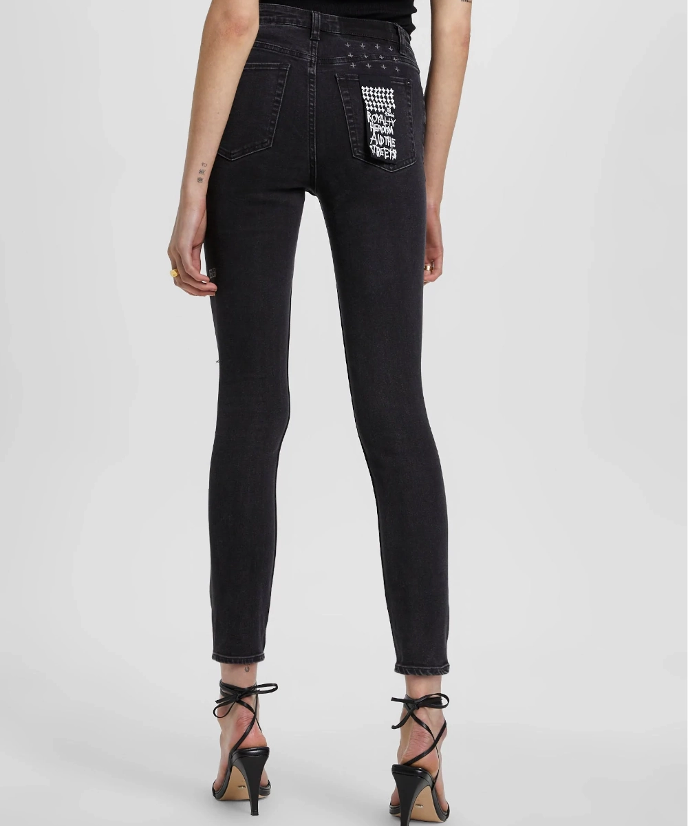 Ksubi Hi N Wasted Hell Cat Ripped Jeans (Black) MinimalistStyle SoftTouchLining
