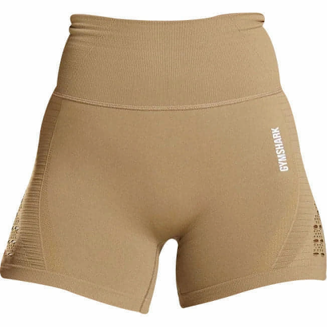 Gymshark Energy Seamless Womens Short Training Tights - Brown Brave Mode