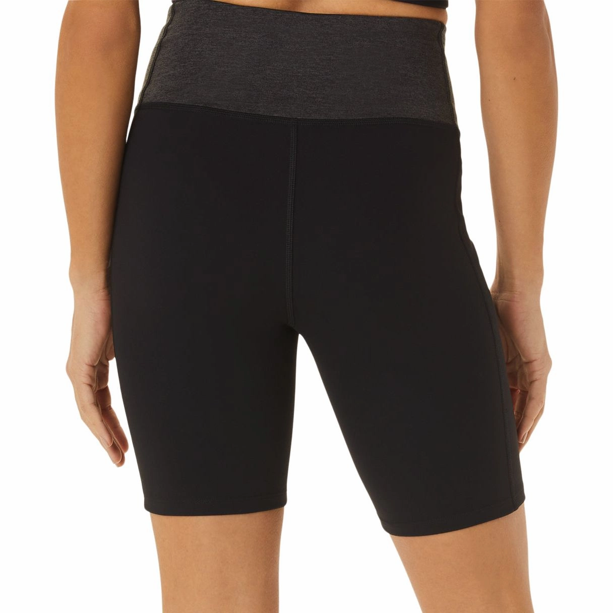 Airy Touch Recycled Polyester Blend Asics Flexform Colour Block Womens Running Bike Short Tights - Black