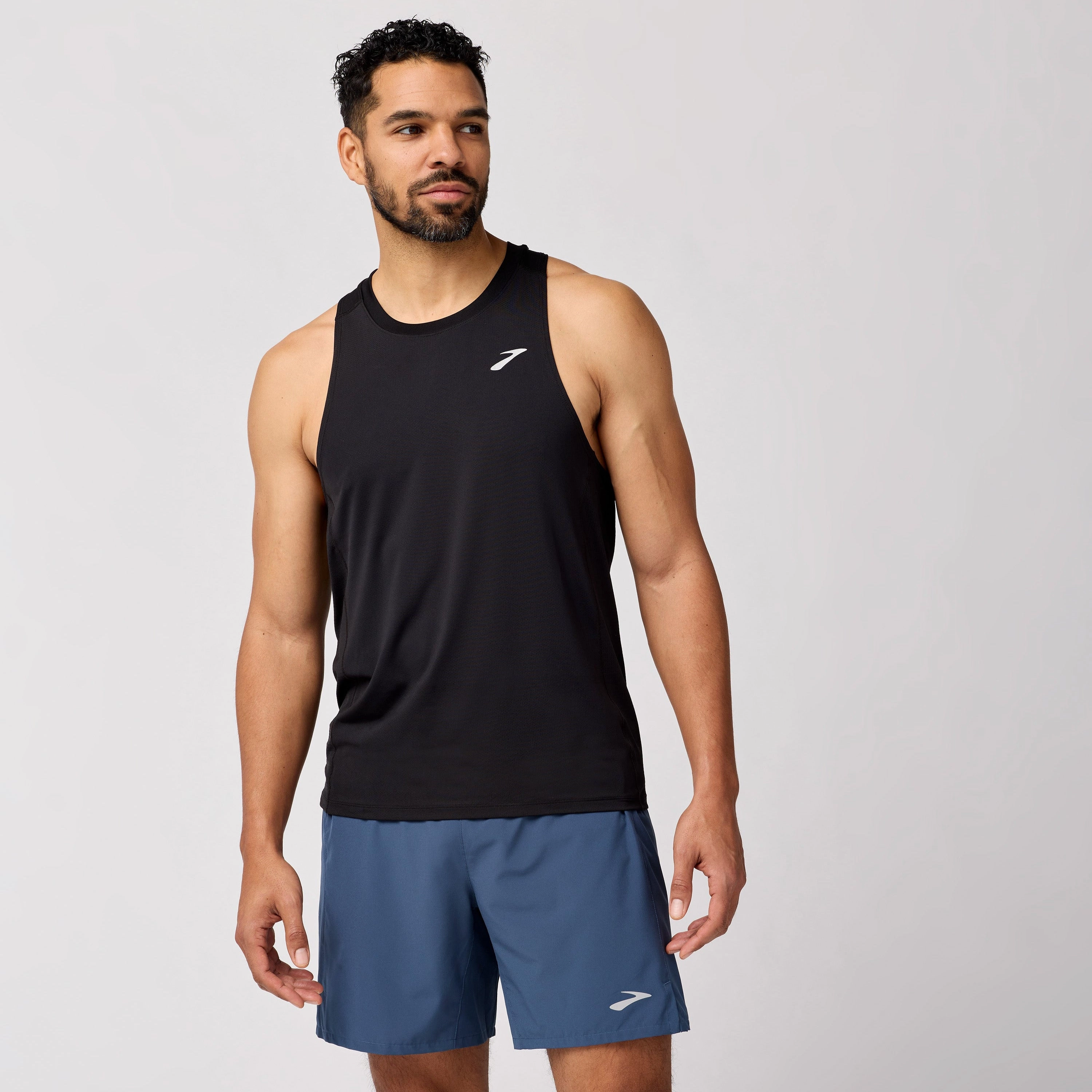 Quick Fit Wind Resistant Front Brooks Men's Atmosphere Singlet 3.0