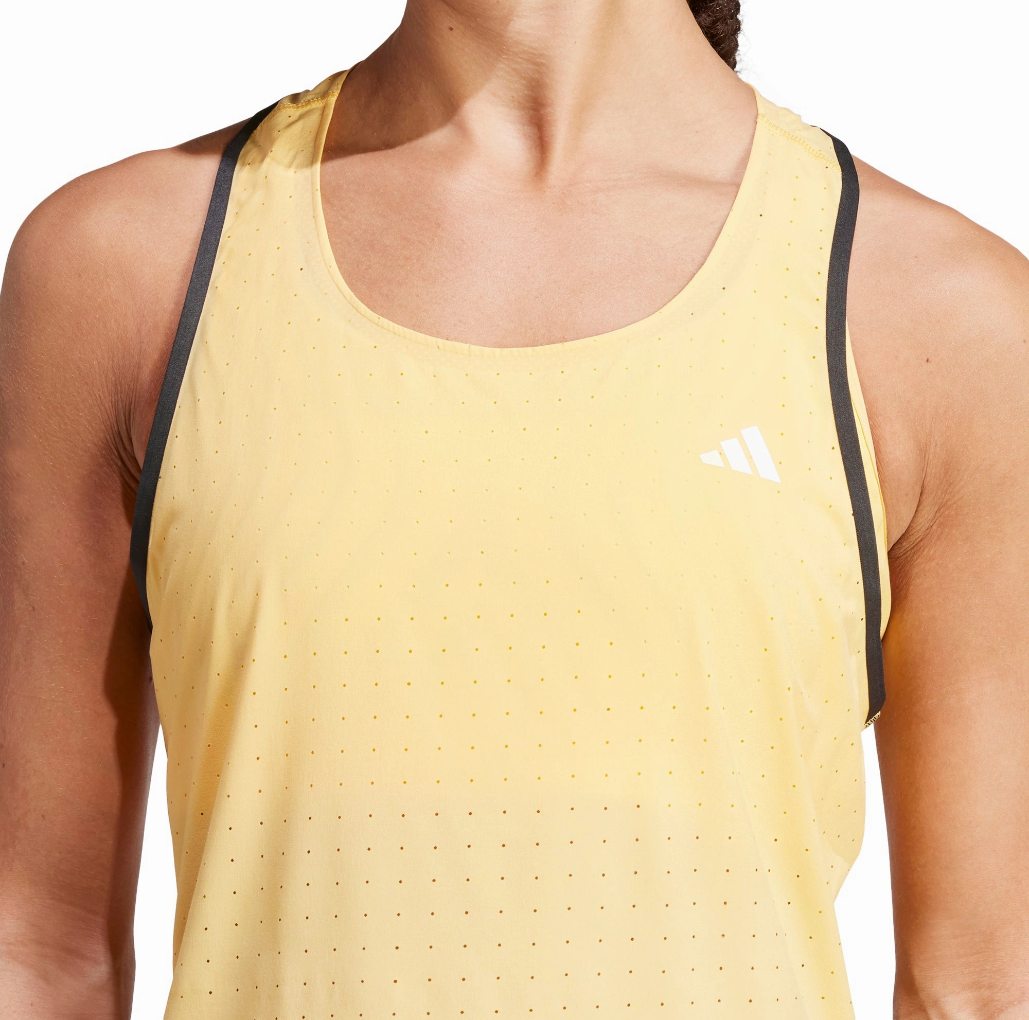adidas Adizero Womens Running Vest Tank Top - Yellow Reversible design