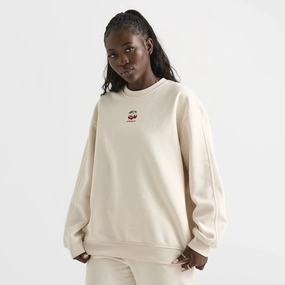 adidas Women's Cherry Crewneck / Wonder White Thermal Retention Layer