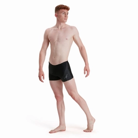 Fade Resistant Finish Quick Dry Technology Men's Boom Medley Logo Aquashort - Black/Ardesia