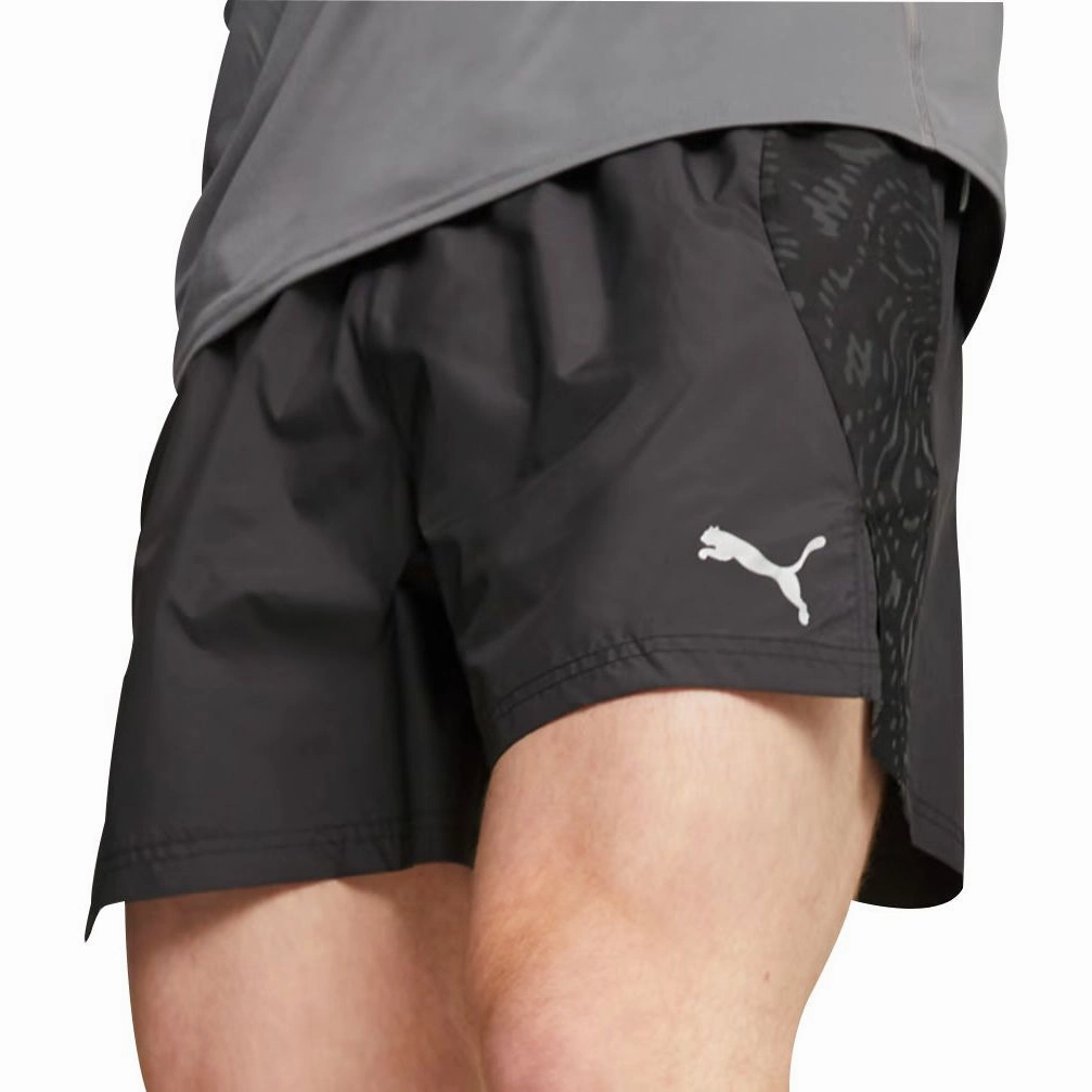 Puma Run 5 Inch Mens Running Shorts - Black Sport Mood