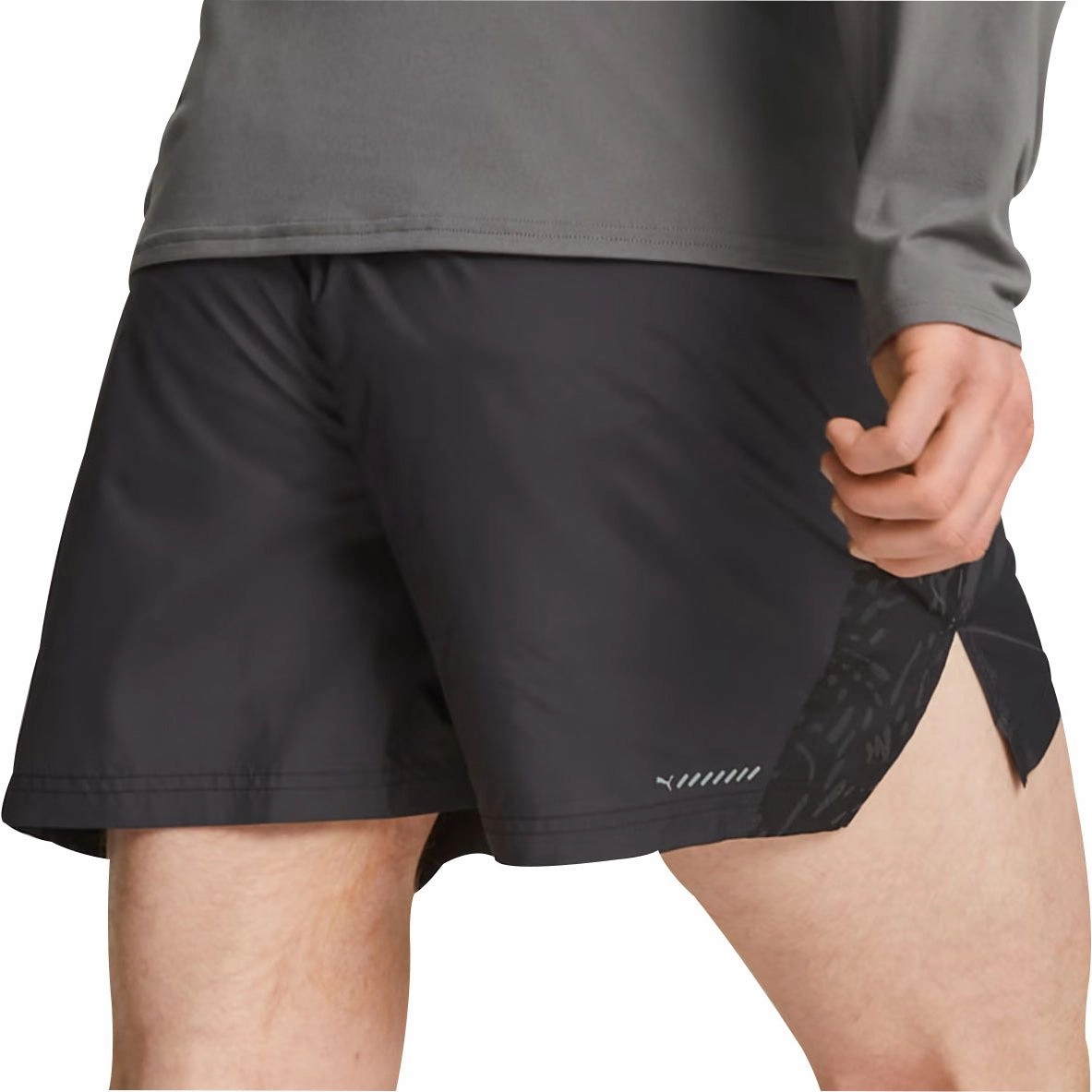 Puma Run 5 Inch Mens Running Shorts - Black Luxury Brand
