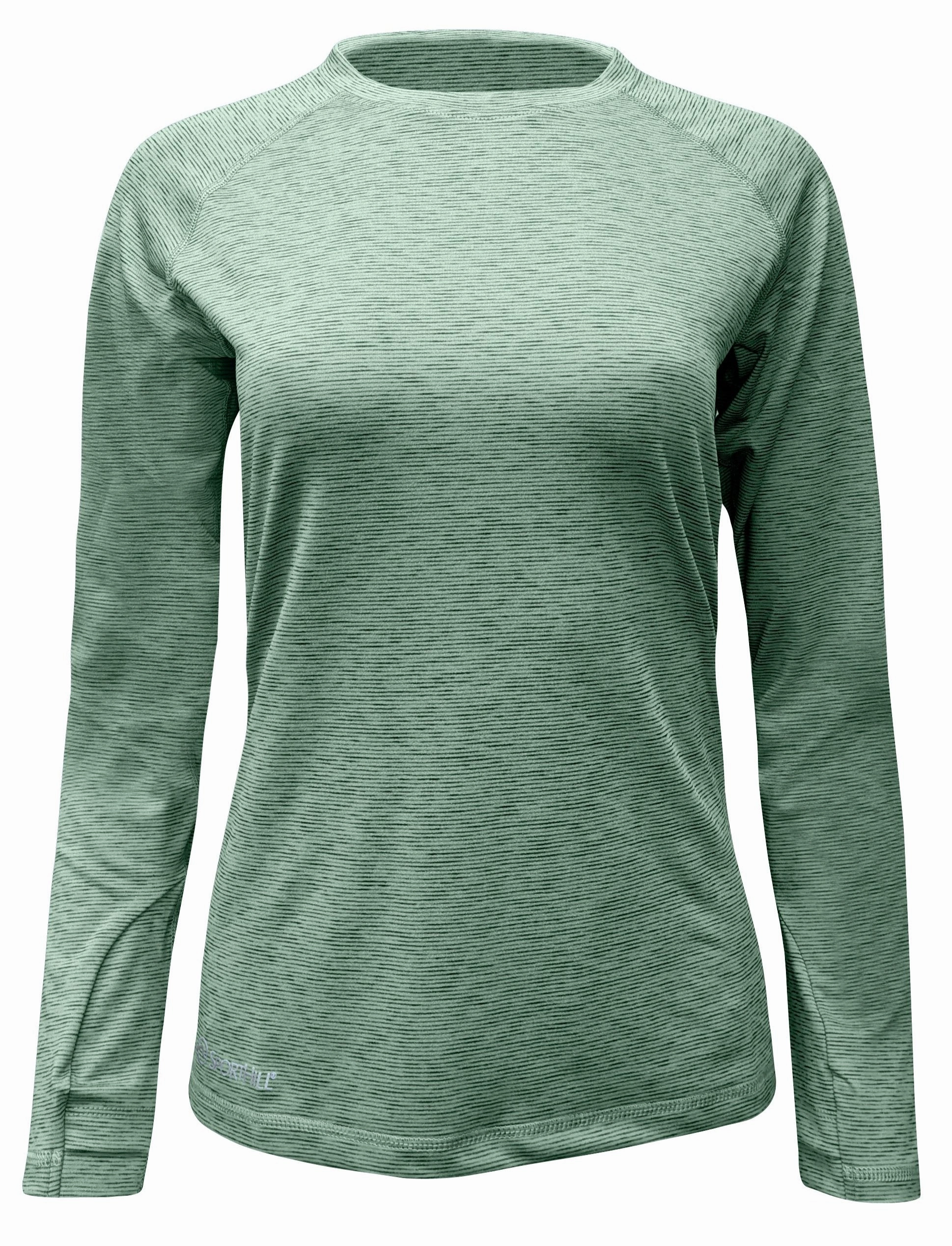SportHill Women's Quanta Crew Top Sustainable Fabric Blend Built In Odor Control