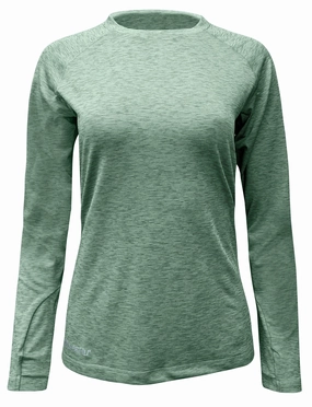 SportHill Women's Quanta Crew Top Sustainable Fabric Blend Built In Odor Control
