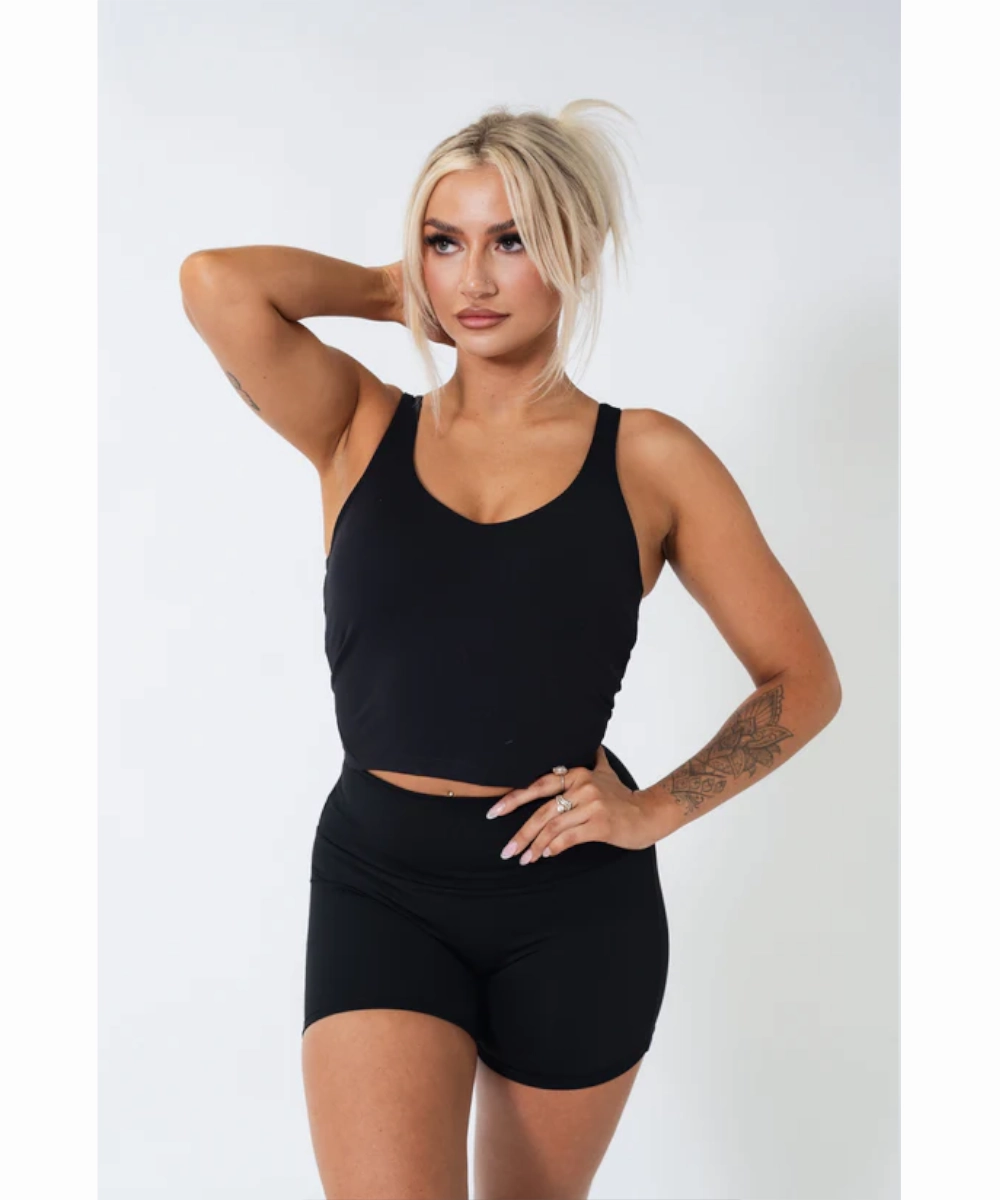 HypoallergenicFabric Global Glow UNDRGROUND Buttery Scoop Singlet (Black)