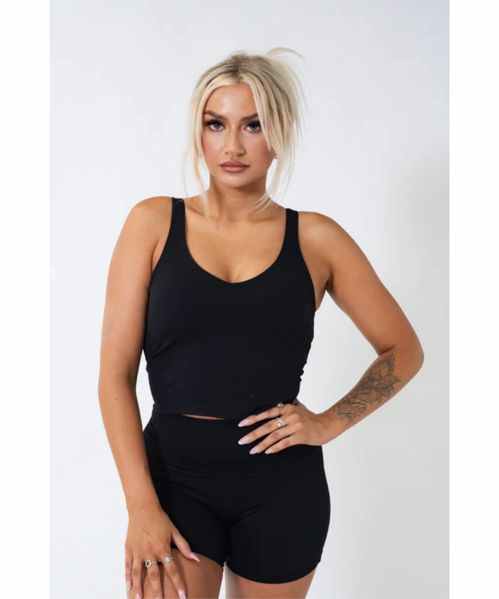 Lake Mood UNDRGROUND Buttery Scoop Singlet (Black)