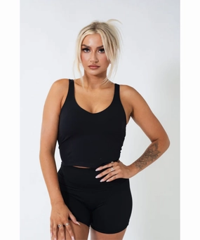 Lake Mood UNDRGROUND Buttery Scoop Singlet (Black)