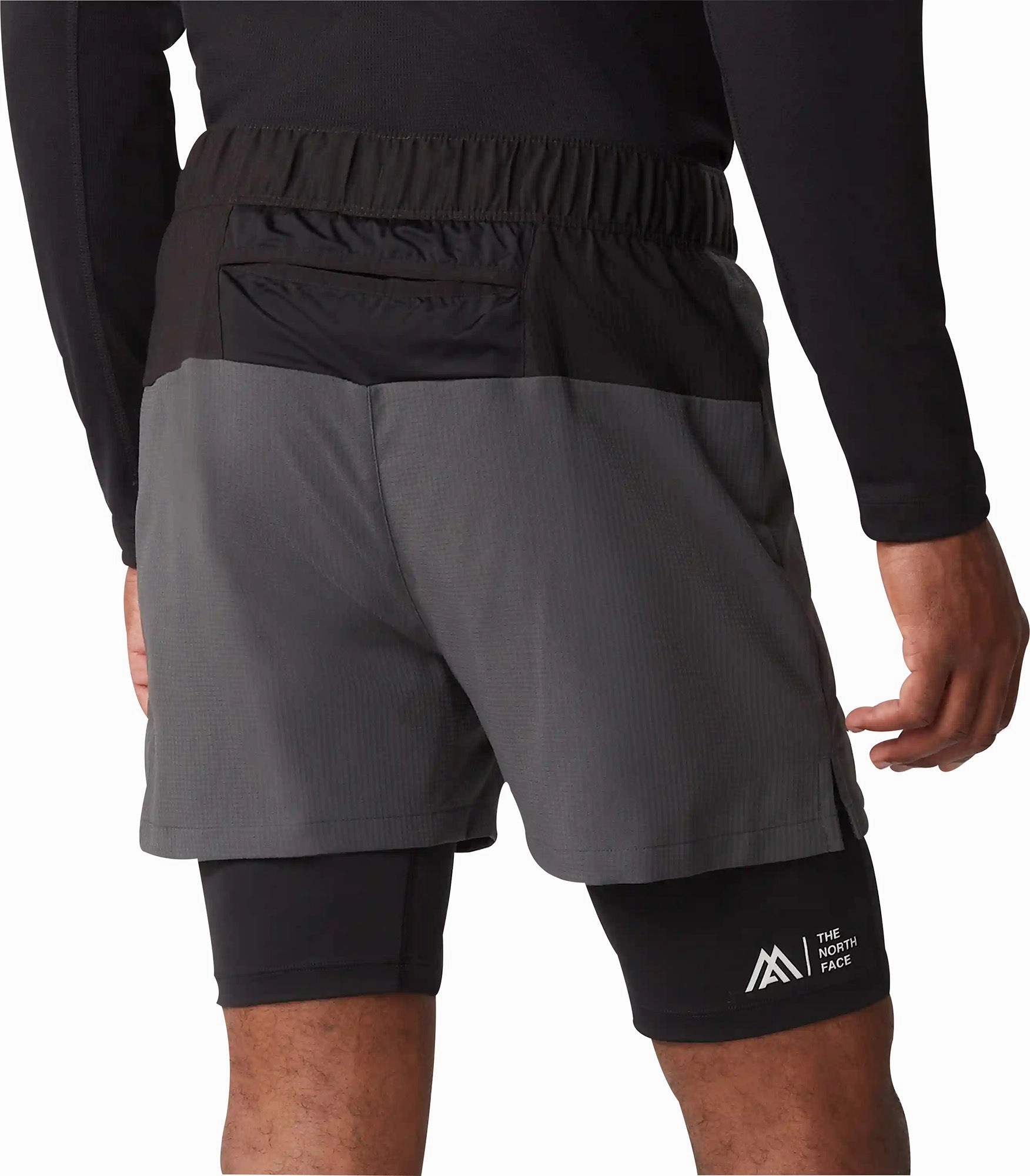 The North Face Lab Dual 2 In 1 Mens Running Shorts - Grey Modular Storage Design Move Easy