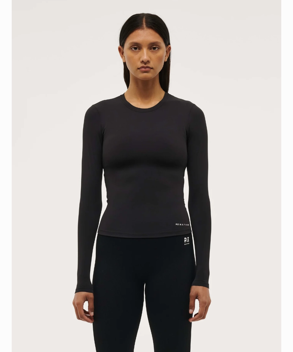TagFreeDesign P.E Nation Foundation Long Sleeve Top (Black)