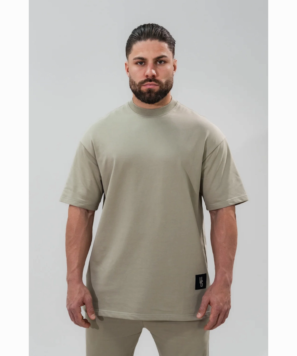 UNDRGROUND Relaxed Fit Tee (Khaki) Vision Fit AntiPillingTechnology