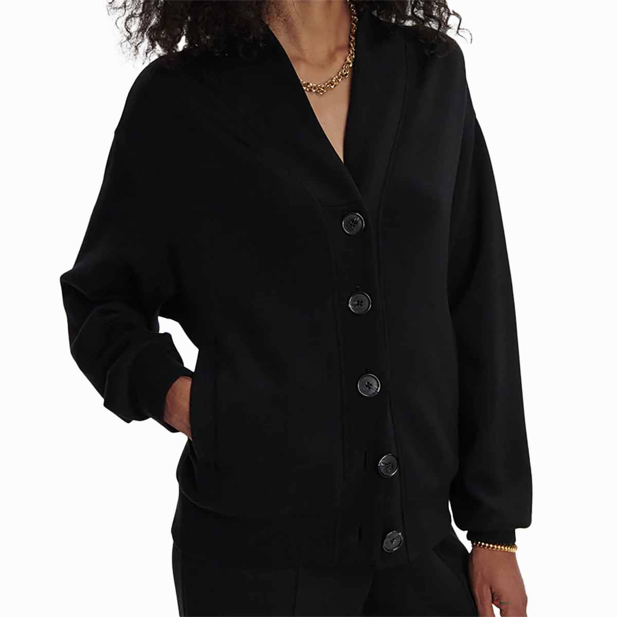 Varley Celeste Button Through Sweat Stretch Cloth