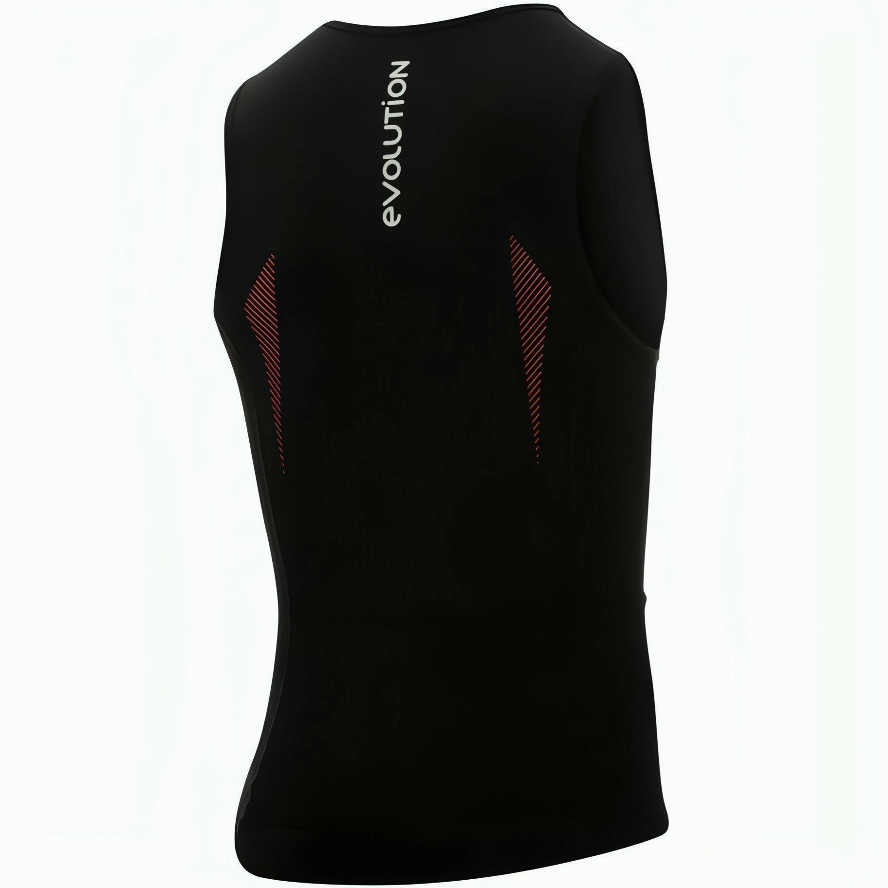 Zone3 Swim-Top Mens Sleeveless Top - Black Anti Fade Coating Layered construction