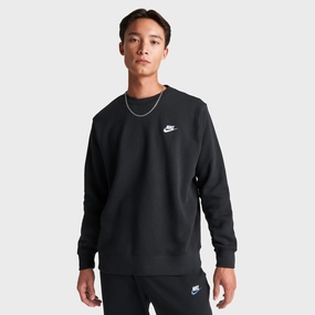 NoiseFreeFabric Nike Sportswear Club Fleece Crewneck Black / White