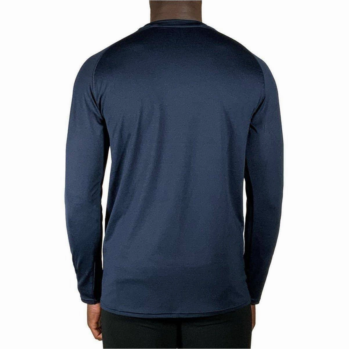 Coastal area More Mile Train To Run Mens Long Sleeve Running Top - Blue