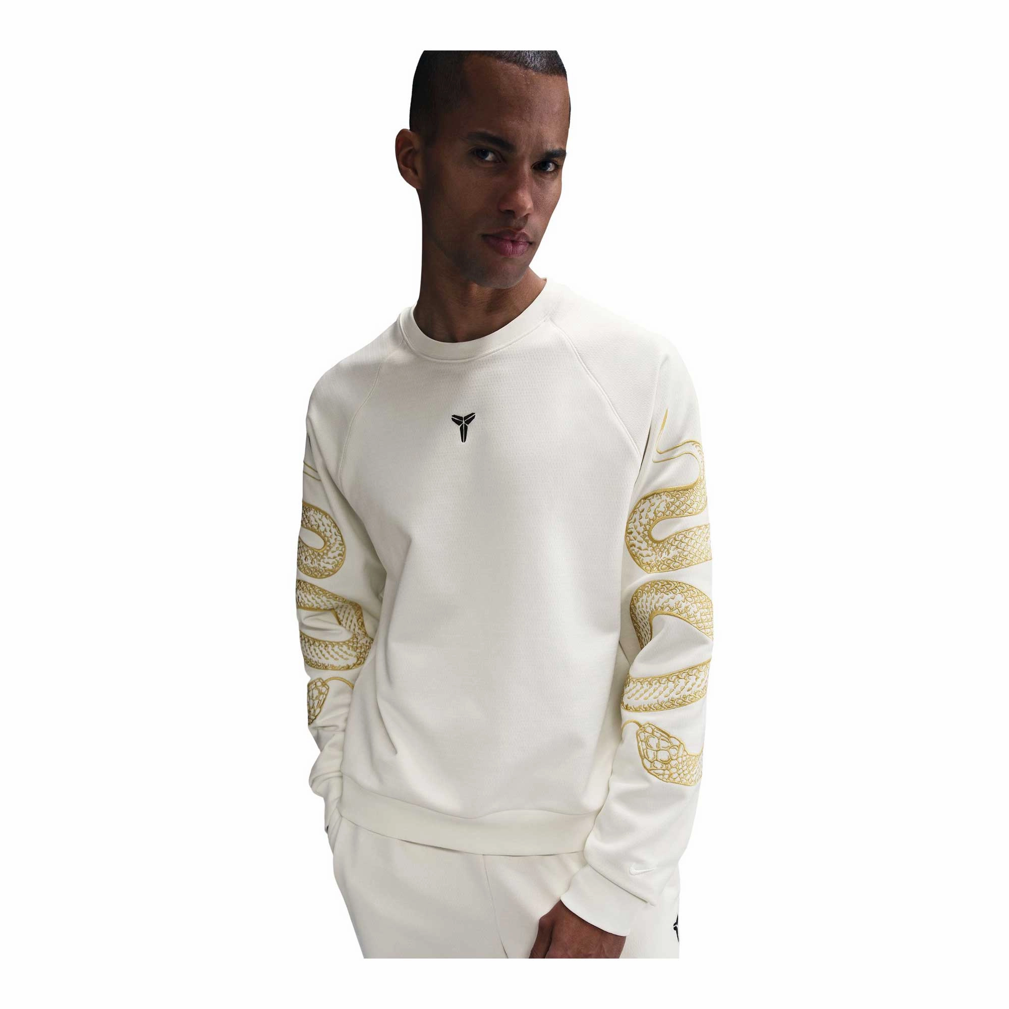 Kobe Therma-FIT White Basketball Crew Sheer Glow