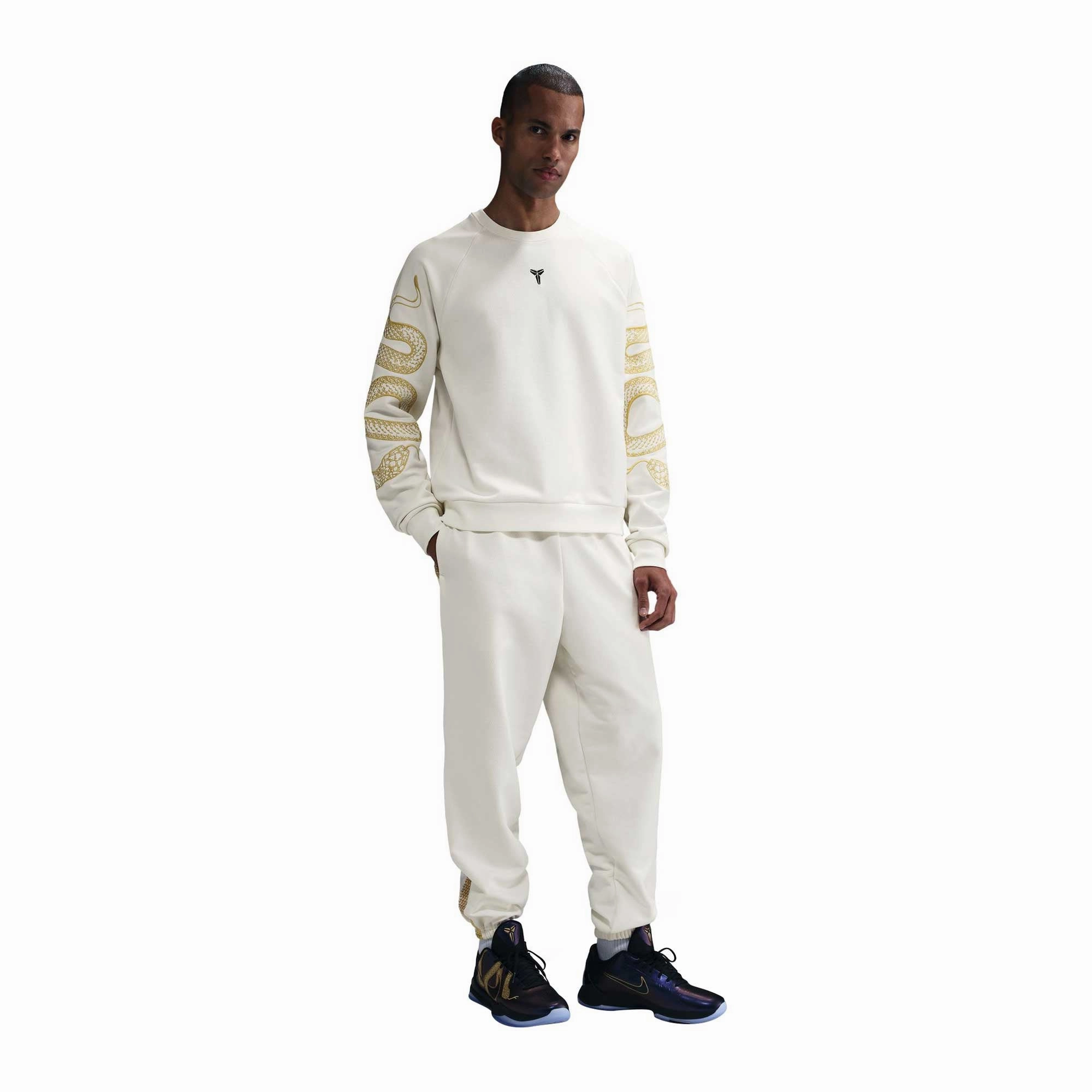 Thick Glow Kobe Therma-FIT White Basketball Crew