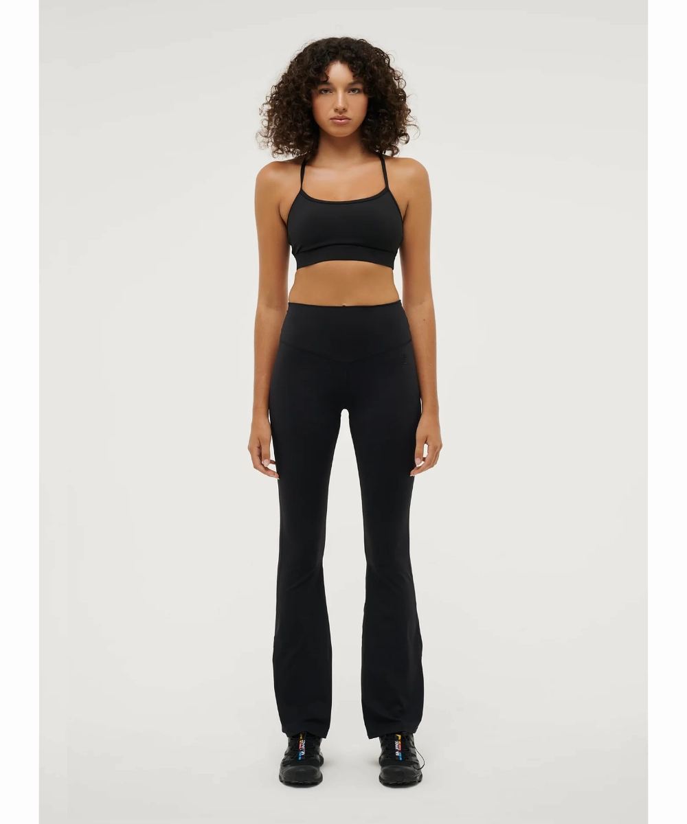 P.E Nation Reform Full Length Legging (Black) Zipper Closure CompactPackability