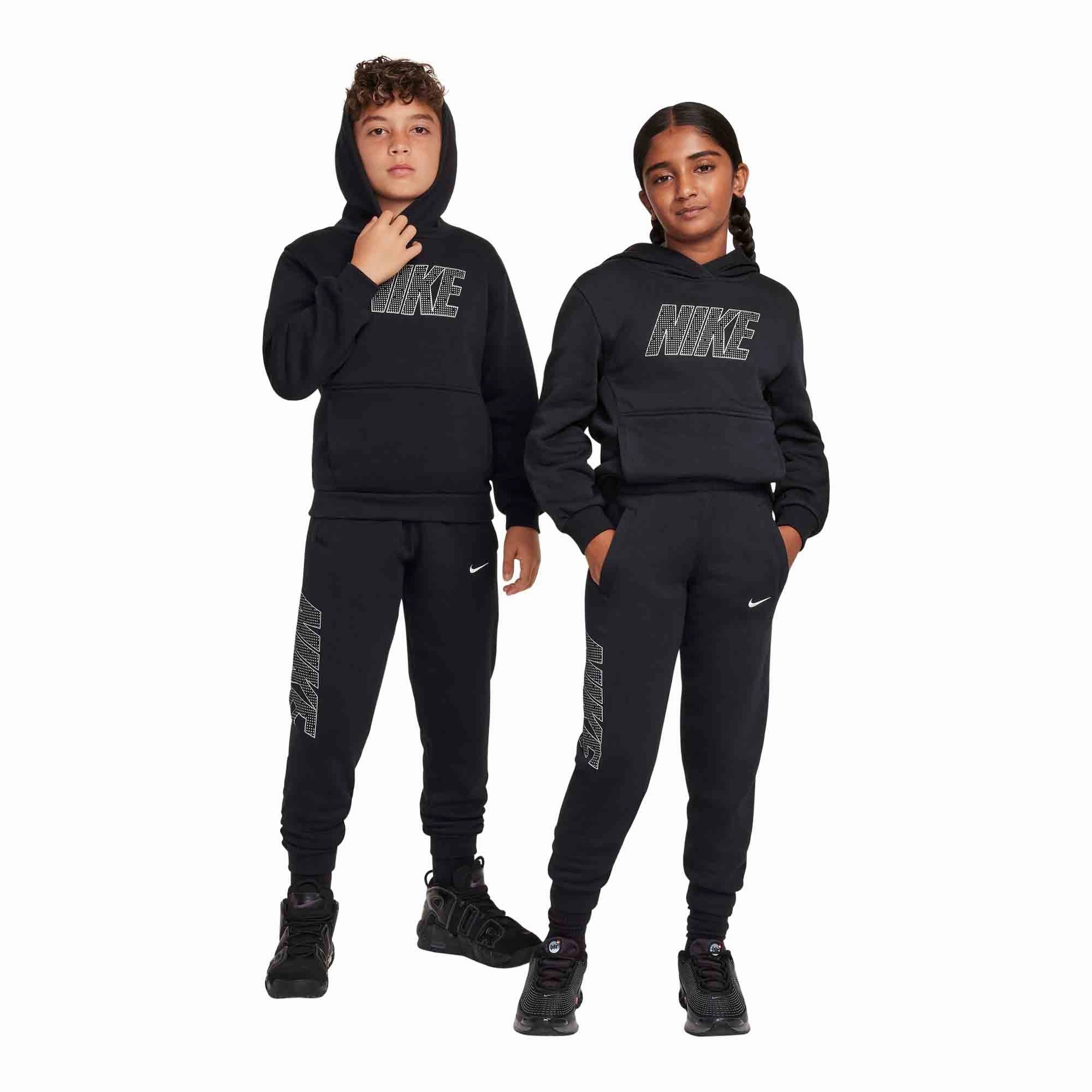 Nike Sportswear Club Fleece Big Kids' Pullover Hoodie Stretch Fabric