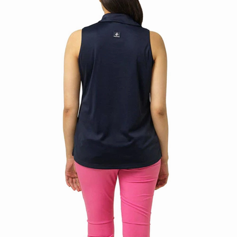 Weekend Vibes Cross Women's Primus Sleeveless Golf Polo - Navy