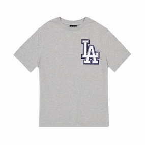 Gray Logo Select 'Los Angeles Dodgers' Men's T-Shirt SoftTouch Loose Thread