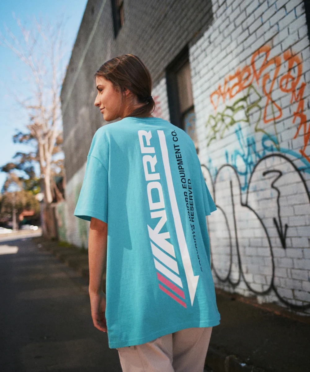 Bead Soul WNDRR Detach SMU Box Fit Tee (Teal)