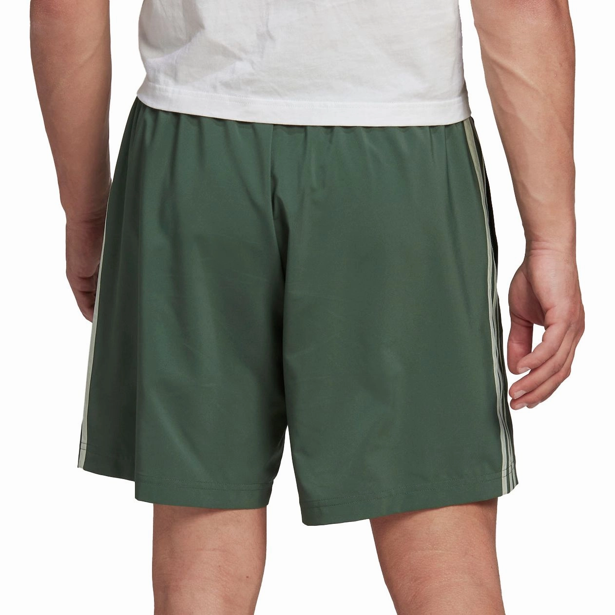 adidas AeroReady Essentials Chelsea 3 Stripes Mens Training Shorts - Green Sheer Glow