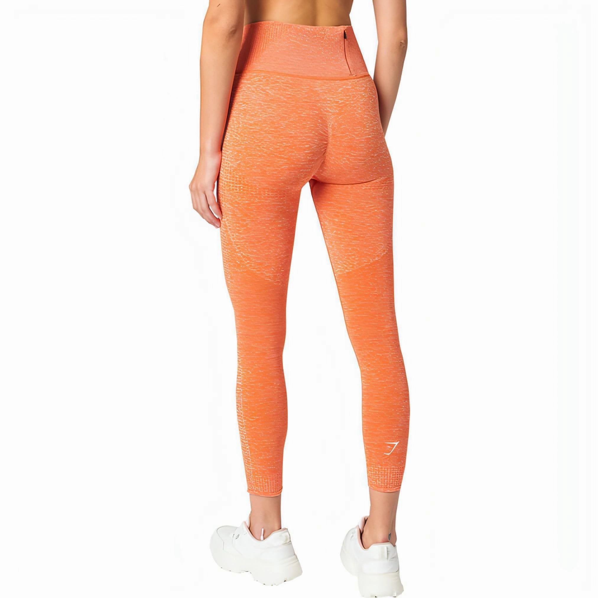 Fable Core SweatWickingLining Gymshark Vital Rise Seamless Womens Long Training Tights - Orange