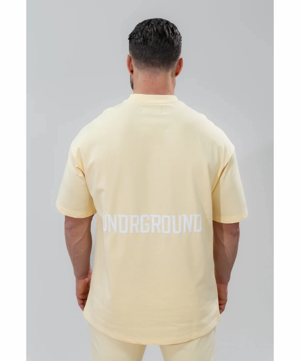 UNDRGROUND Relaxed Fit Tee (Mellow Yellow) NonRestrictive Fit
