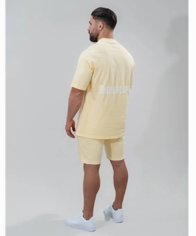 Sharp Line Art Mood UNDRGROUND Relaxed Fit Tee (Mellow Yellow)