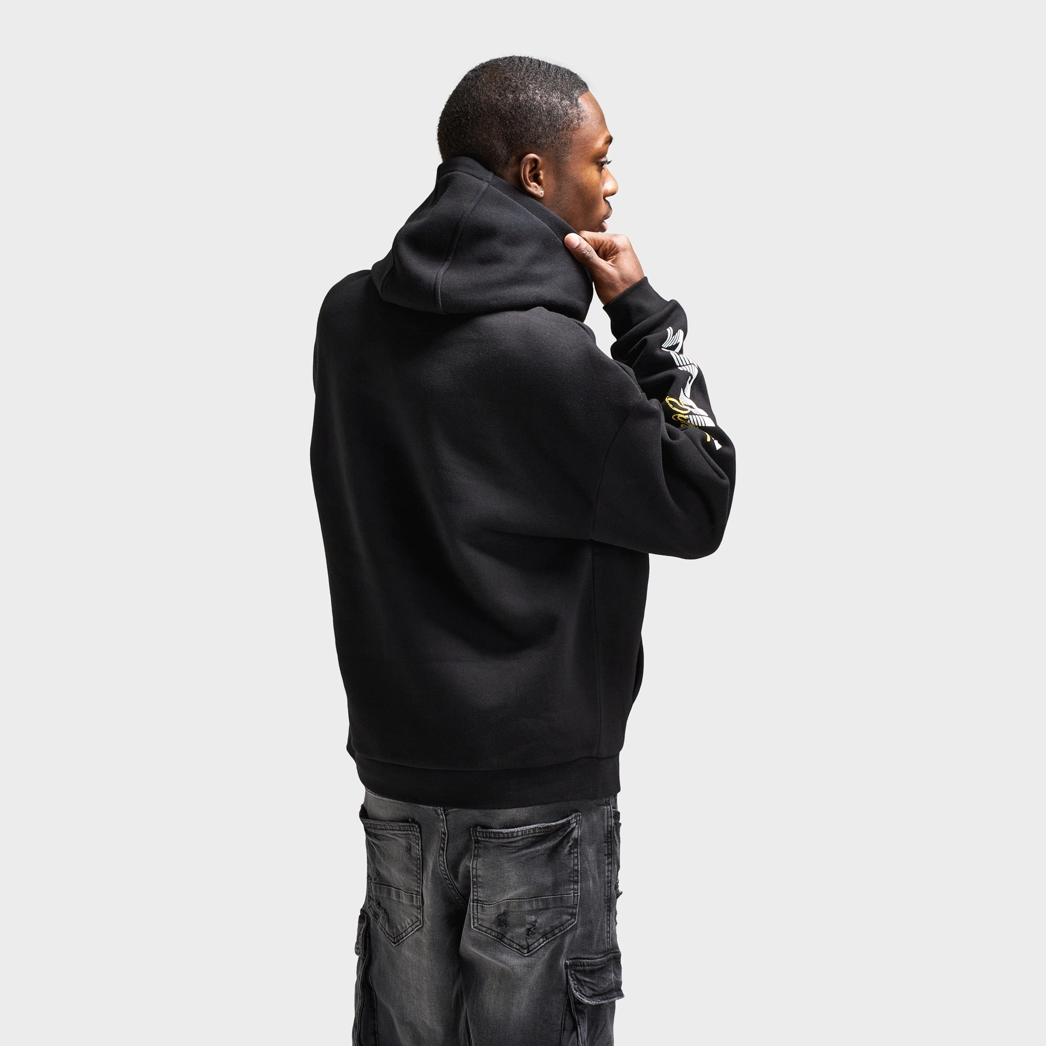 Supply & Demand Boyd Pullover Hoodie / Black MultiPocket Layout