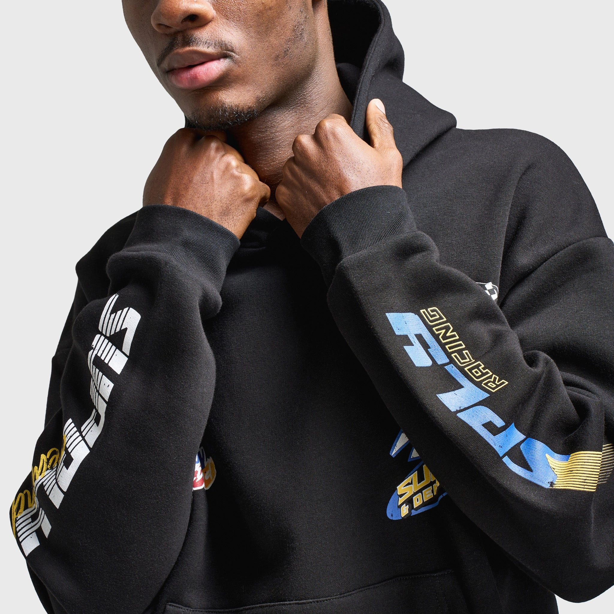 Supply & Demand Boyd Pullover Hoodie / Black High Visibility Trim