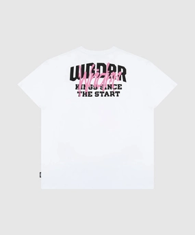 Glitter Glow Diamond Soul WNDRR Top Tier Box Fit Tee (White)