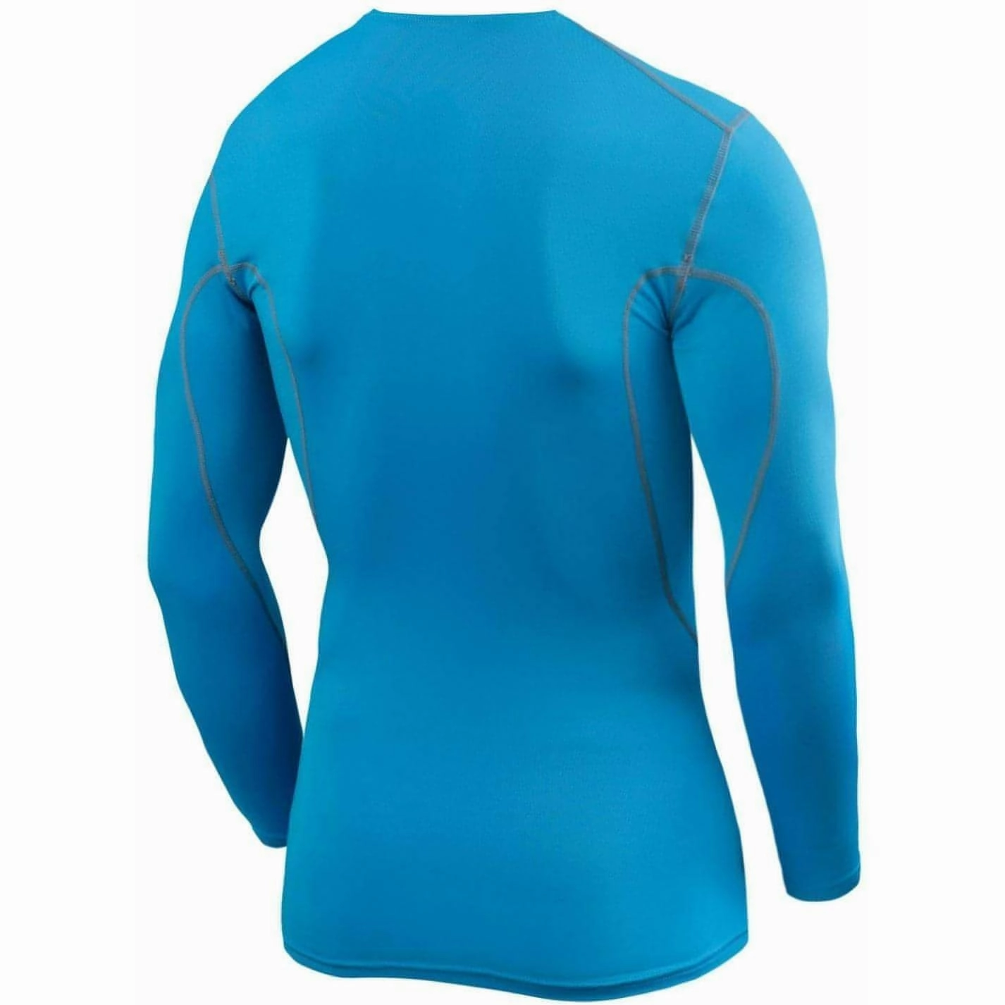 TCA Pro Performance Mens Long Sleeve Compression Top - Blue Activewear