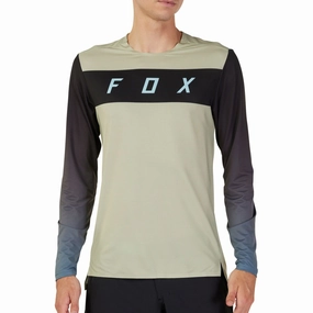 Fox Flexair Arcadia Long Sleeve Mens Cycling Jersey - Brown Breathable mesh lining arena