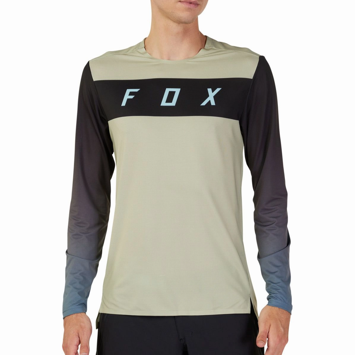 Fox Flexair Arcadia Long Sleeve Mens Cycling Jersey - Brown Cap