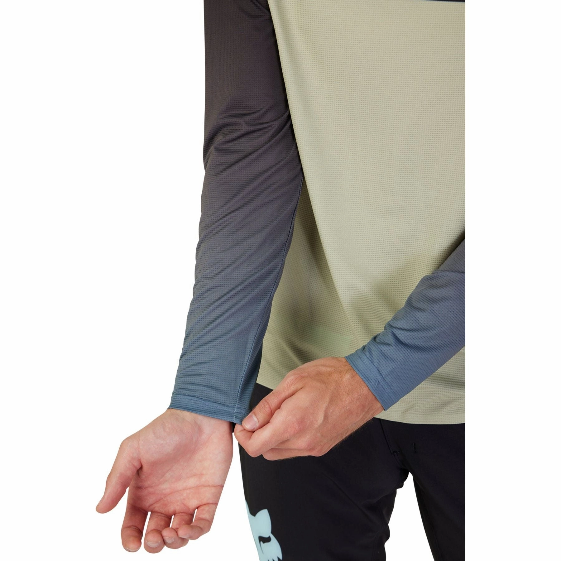 Fox Flexair Arcadia Long Sleeve Mens Cycling Jersey - Brown FlatlockStitching