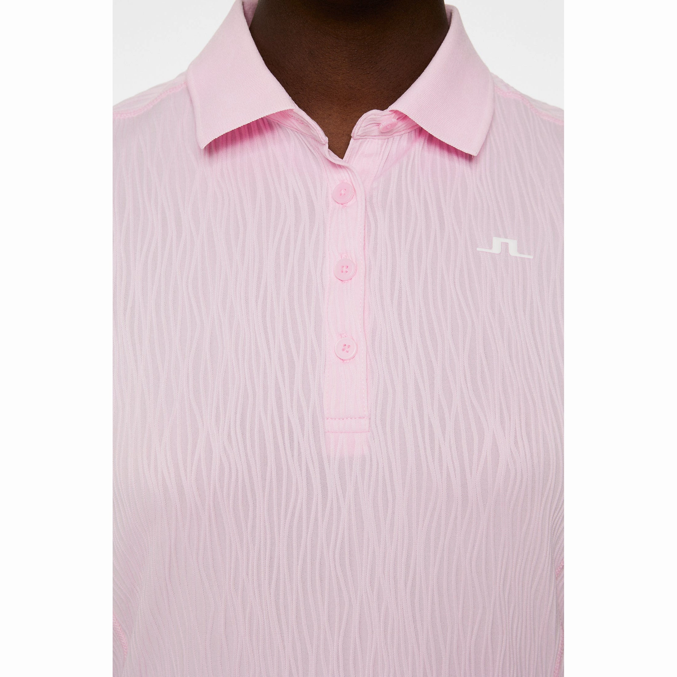 J.Lindeberg Women's Izara Golf Polo Shirt - Nosegrey Flexible Waistband QuickDry Material