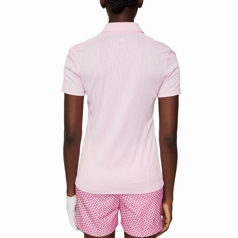 Versatile Style Seamless Side Panels J.Lindeberg Women's Izara Golf Polo Shirt - Nosegrey