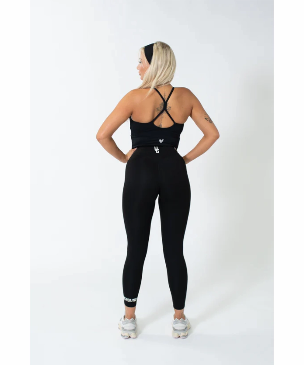 Boho Free Cool Glow UNDRGROUND Buttery Sports Singlet (Black)